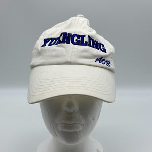Vintage Duke Blue Devils Hat Cap Adjustable Strap Back White Blue Stadium Promo
